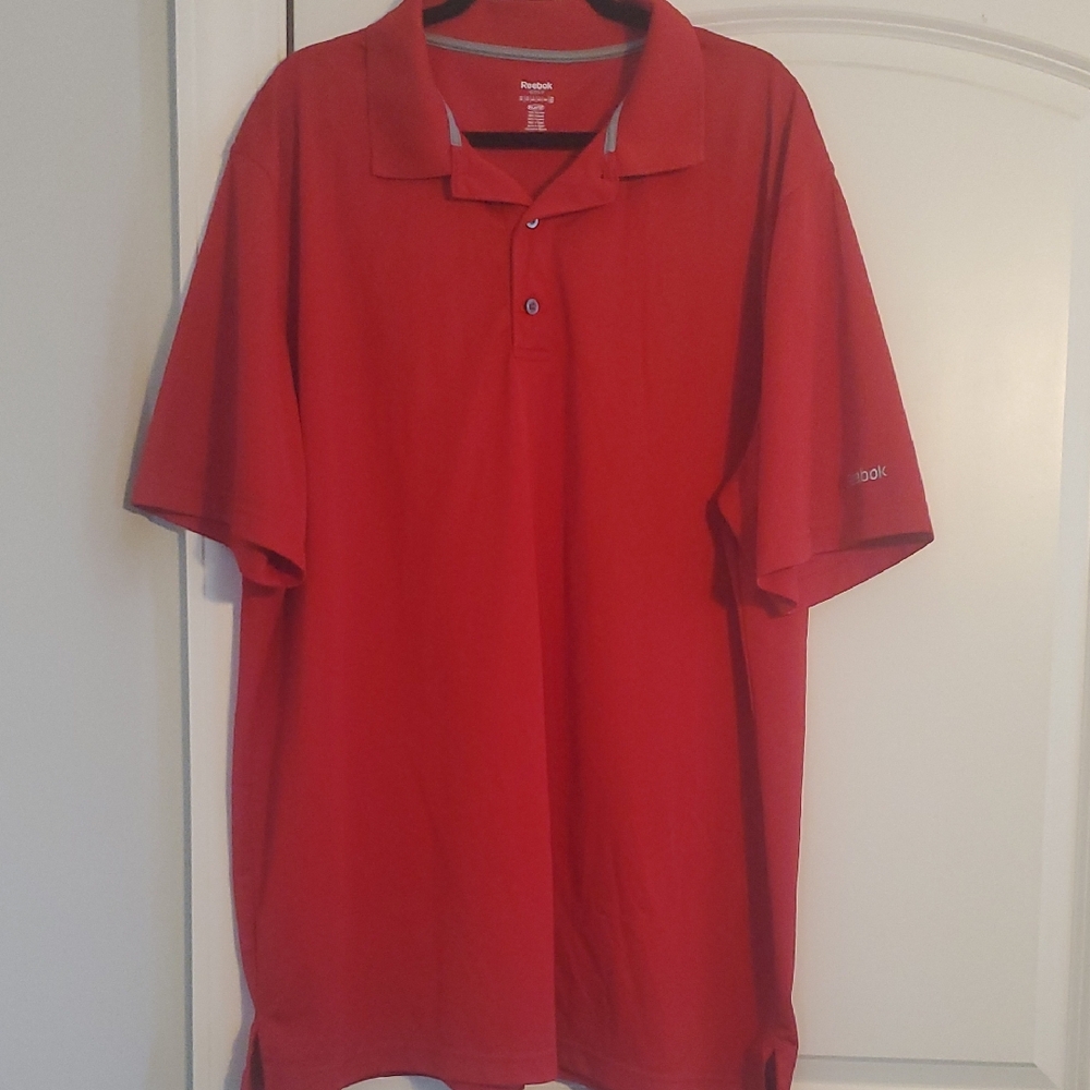 Reebok Classic Red Polo Shirt for Men